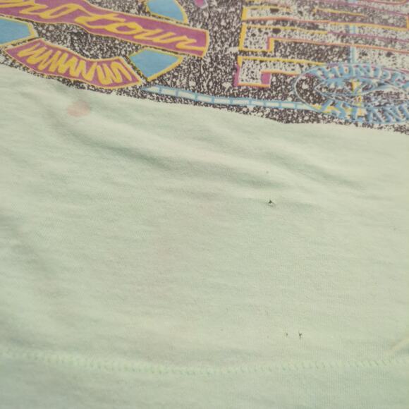 VTG Volleyball Adult XL Shirt Surf Beach California Retro Ocean Wave Neon 90s - Picture 2 of 6